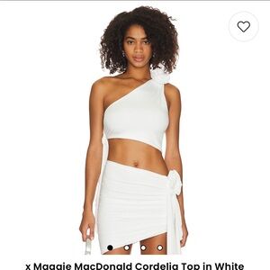 Lovers and Friends Cordelia Top and Mini Skirt in White